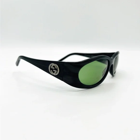 Gucci | Accessories | Gucci Sunglasses Oval Gg Logo Crystal  display picture 3